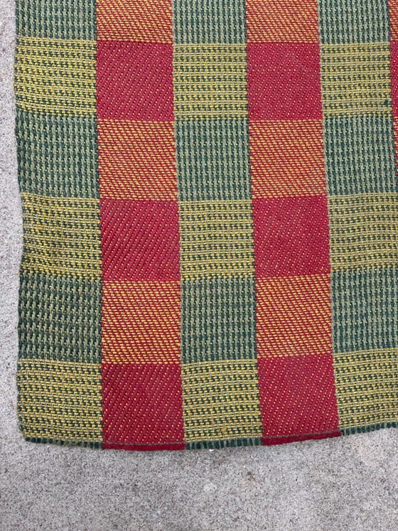Grande Tappeto Kilim Scandinavo in Juta anni '60, Tappeti, Tessile, Multicolore (foto 14 di 15)