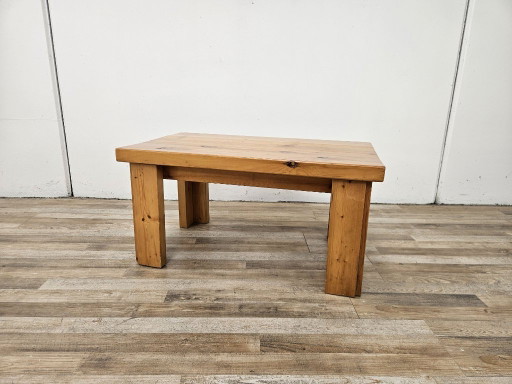 1980s solid pine coffee table