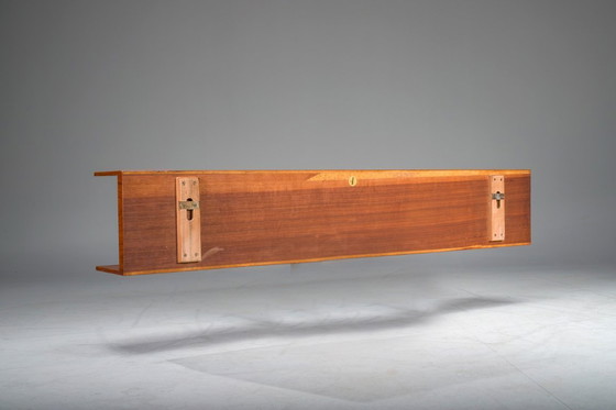 Image 1 of Mid-Century Modernes Wandregal aus Teakholz von Walter Wirtz für Wilhelm Renz, Deutschland, 1960er Jahre