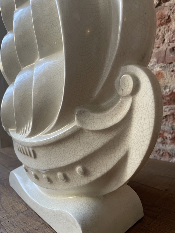 Image 1 of Scultura francese in ceramica Art déco Lejan per Orchies
