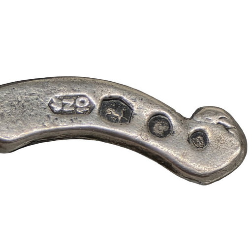 Miniatur-Schaukelstuhl und -Tisch aus Silber, Niekerk, 1979