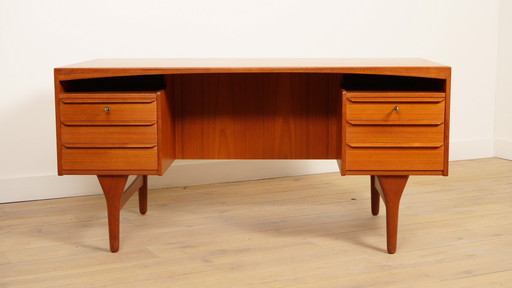 Vintage-Schreibtisch | Dänisches Design | Teakholz | Valdemar Mortensen