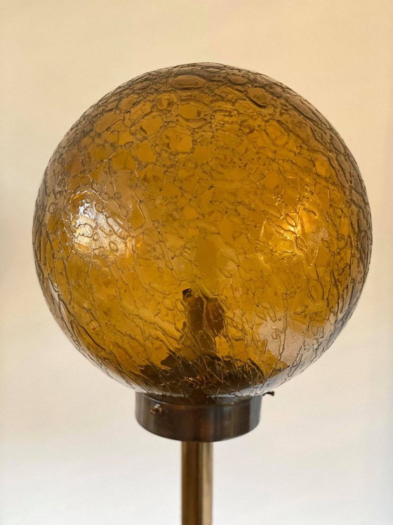 Art Deco Style Floor Lamps with Round Glass Shade, 1950s – Floor lights (photo 2 of 6)