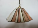 Italiaanse hanglamp in pâte de verre en messing, jaren 70