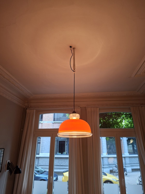 Vintage Seventies Ceiling Lamp – Pendant lamps, Glass (photo 6 of 11)
