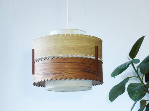 Lampada da soffitto vintage, anni '50, '60, '70, lampada a due livelli in stile metà secolo, USA