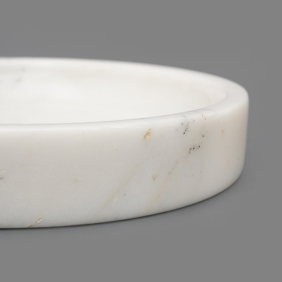 Image 1 of Cuenco de mármol blanco de Carrara, década de 1970