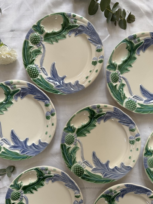 Set of 8 earthenware plates