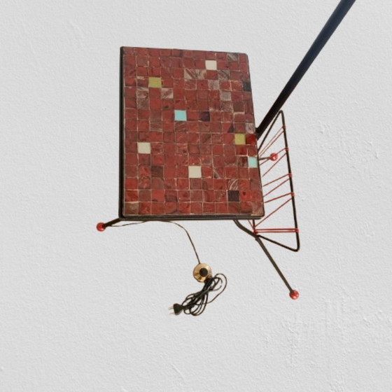 Image 1 of Beistelltisch mit Leselampe und passendem Zeitungstisch