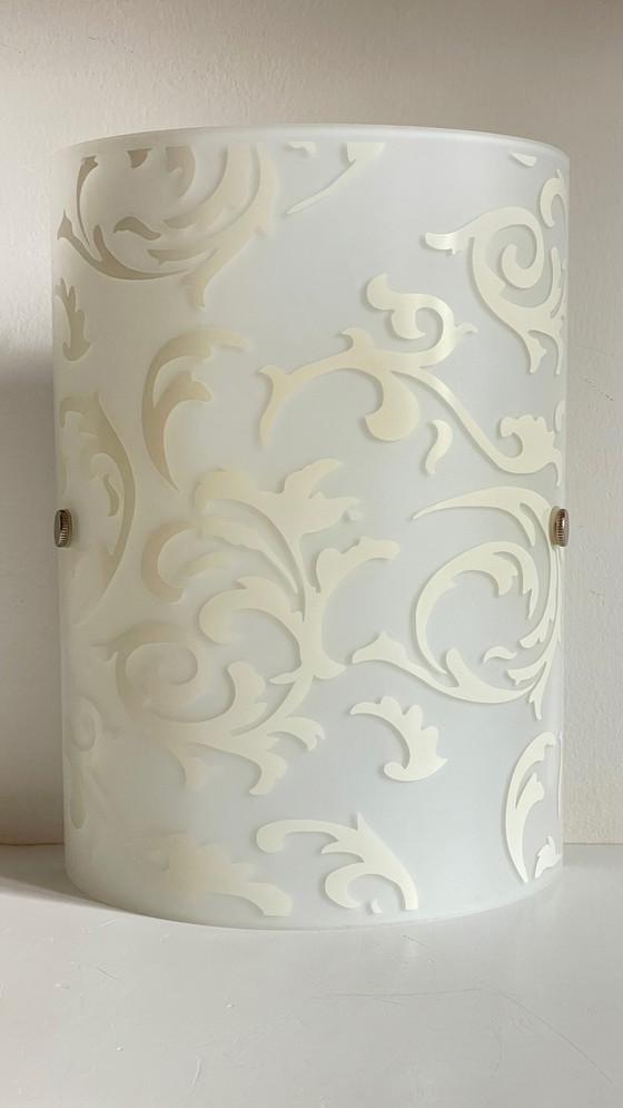 Image 1 of Polished and Silk-screened Glass Wall Lamp by Eglo