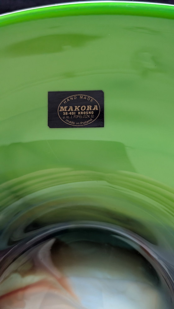 Image 1 of Ciotola in vetro artistico Makora Krosno fatta a mano – grande