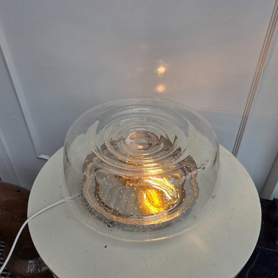 Image 1 of Plafonnier Vintage Doria Leuchten Verre Bulle Chrome