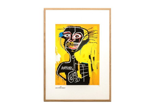 Jean-Michel Basquiat. Numbered color serigraph. 1990's.