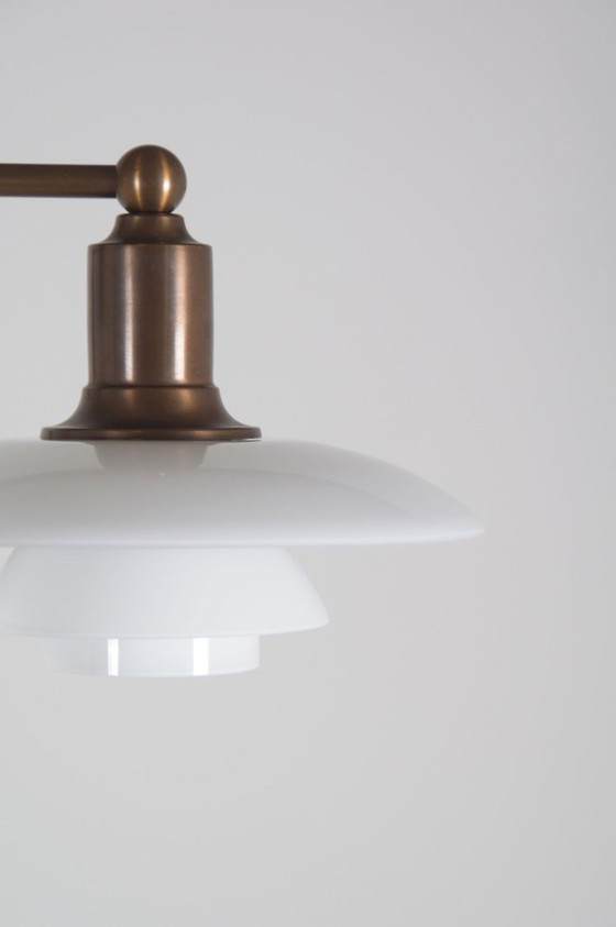 PH 2/1 kroonluchter door Poul Henningsen voor Louis Poulsen, jubileumeditie – Brass, Glass, Vintage (photo 7 of 10)