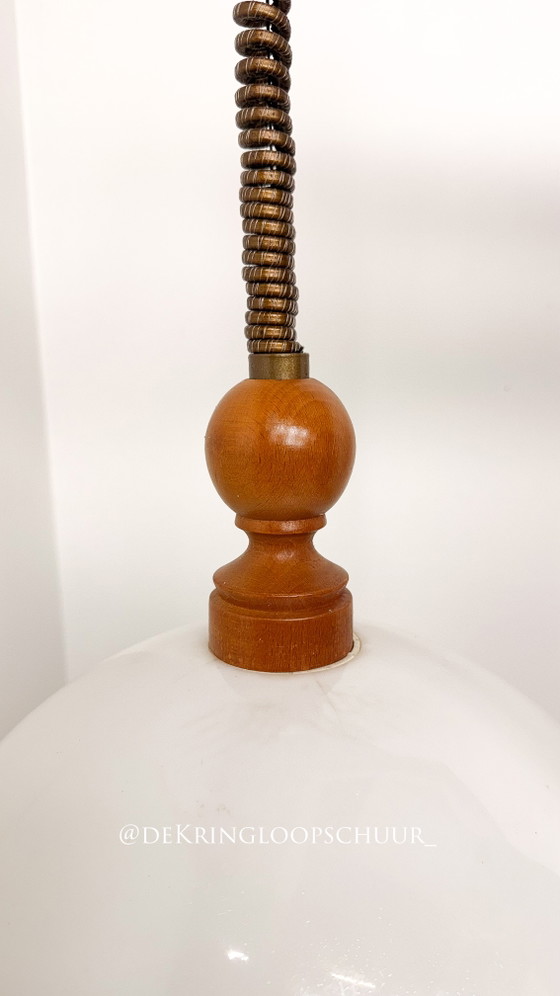 Vintage Uittrekbare Hanglamp Steinhauer – Hanglampen, Wood (photo 4 of 5)