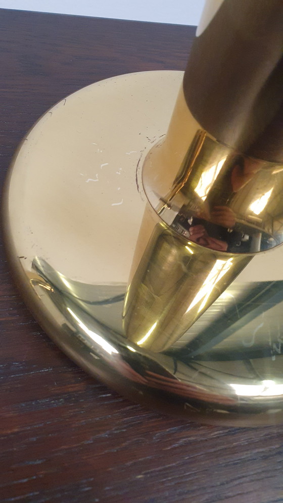 Image 1 of 2x messing tafellamp Baulmann Leuchten, Duitsland jaren 80