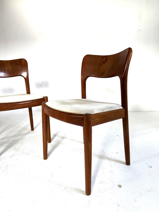 Image 1 of 4x dining room chair model 'Ole', Koefoeds Hornslet '70