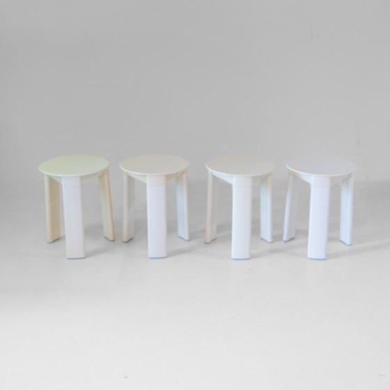 Image 1 of 1x Italian Space Age Plastic Stools by Olaf von Bohr for Gedy, set of four