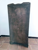 Bijzettafel, antiek massief houten nachtkastje