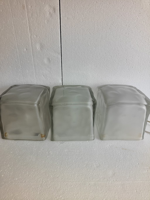 IKEA Iviken ice cube vintage lamp 3 pieces for sale