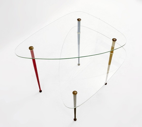 Image 1 of Table d'appoint italienne « Arlecchino » par Edoardo Paoli pour Vitrex, années 1950