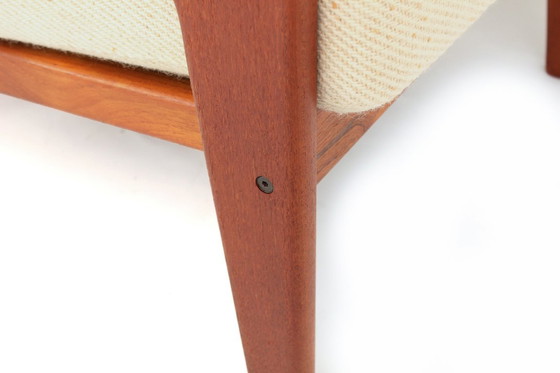 Image 1 of come nuova, 2x Arne Wahl Iversen f. Komfort, poltrona danese in teak della metà del secolo scorso, poltrona vintage, rivestiment