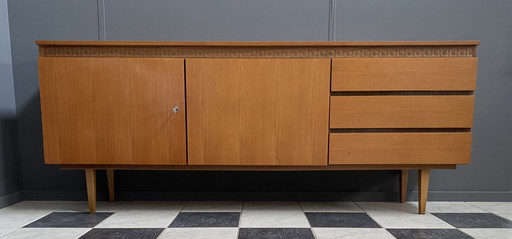 Sideboard 1970s with decorative line above the doors