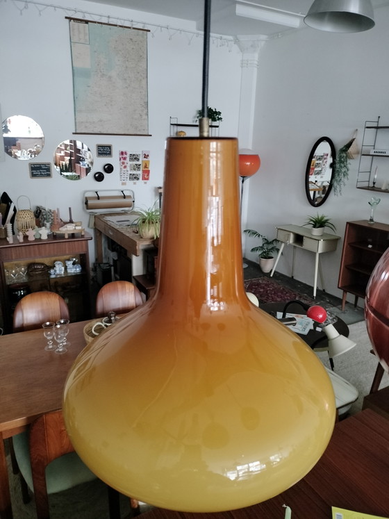 Image 1 of Suspension design vintage en verre italien, Massimo Vigneli, Veninii