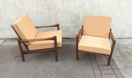Image 1 of Een paar Scandinavische fauteuils uit de jaren 60.