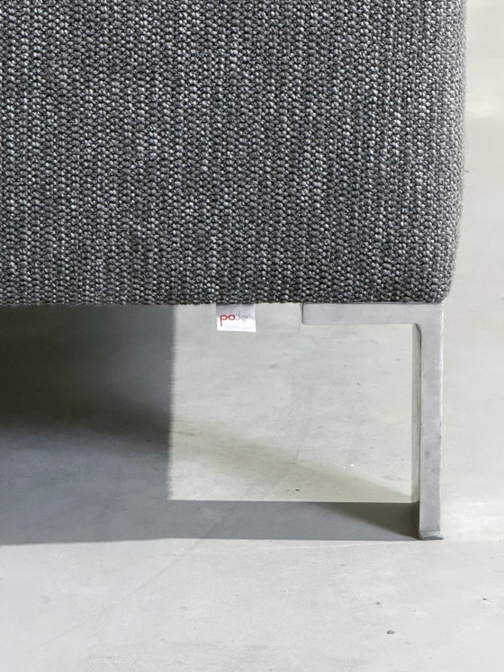 Pode Edit loveseat - grey - as good as new, Textile, Leather, Modern (photo 4 of 8)