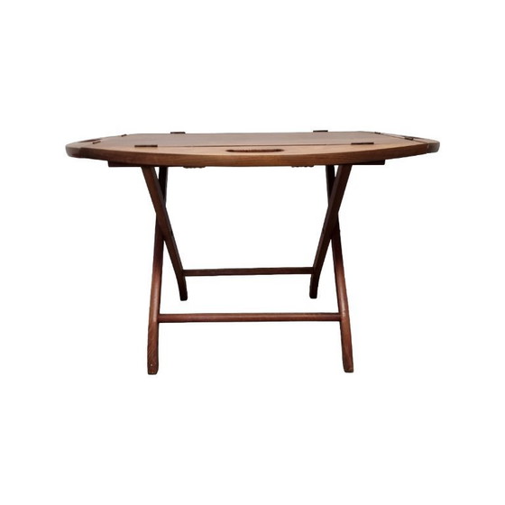 Image 1 of Vintage mahogany coffee table with tray, 1970s