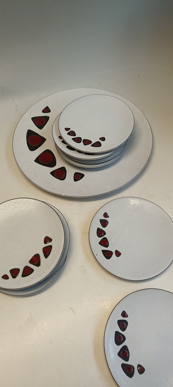 Image 1 of Potterie de Groenekan 10 piatti torta e piatto torta grande