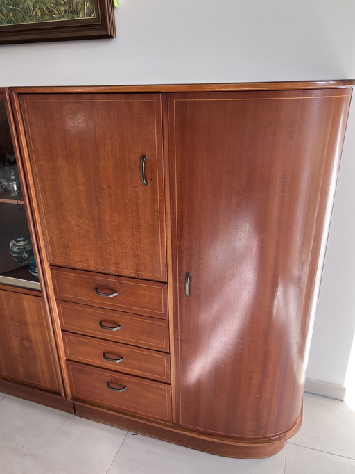 Vintage Multilux Formula Furniture (Kempkes), armoire avec 2 portes et 4 tiroirs