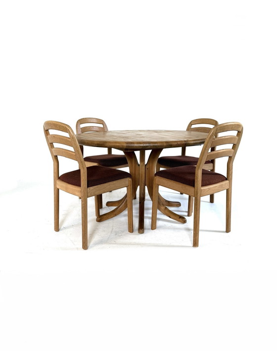 Image 1 of 6x vintage Dyrlund dining chair '70s