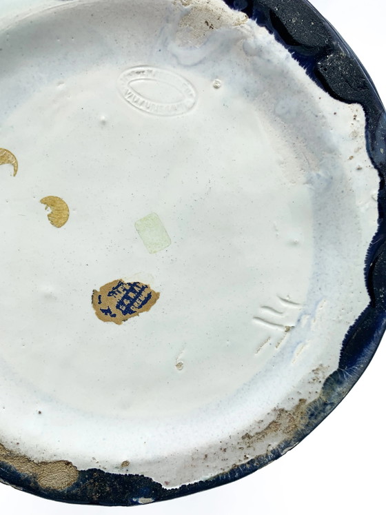 Vallauris blauwe keramische kan uit de jaren 50 – Beeldhouwkunst, Keramiek (photo 10 of 10)