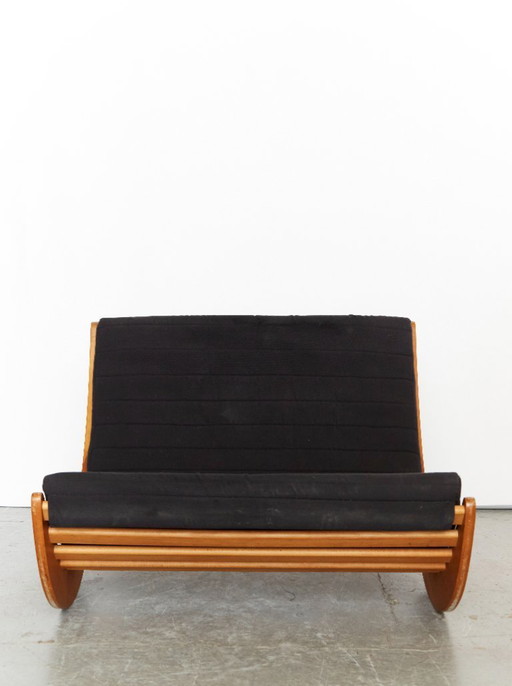 Mecedora Tandem Relaxer 2x2 de Verner Panton para Rosenthal, década de 1970