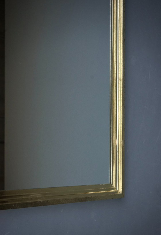 Image 1 of Large Brass Framed Mirror in the style of Maison Jansen, 1960s