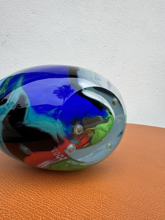 Vaso in vetro soffiato d'arte, Vasi, Multicolore (foto 7 di 10)