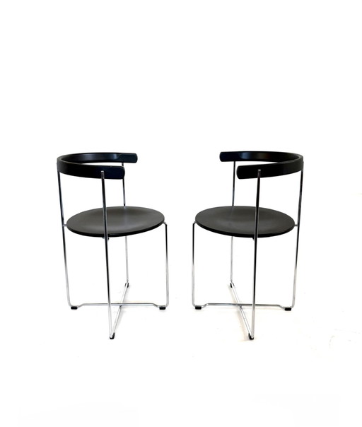 2x vintage design folding chair, Kusch & Co ‘80