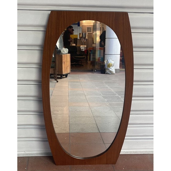 Image 1 of Vintage mirror in rosewood by Gianfranco Frattini, 1970s