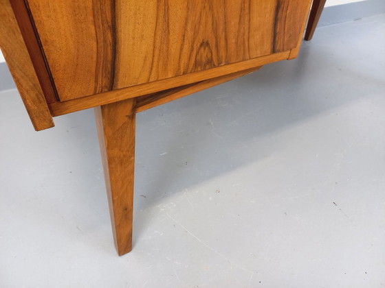 Image 1 of Double-sided executive desk in vintage Scandinavian style rosewood from the 1960s