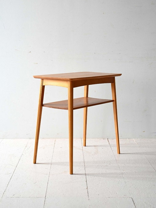 Mesa de centro escandinava de pino macizo de los años 60