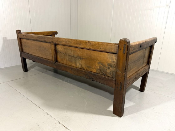 Image 1 of Antike rustikale spanische Bank aus den 1880er Jahren