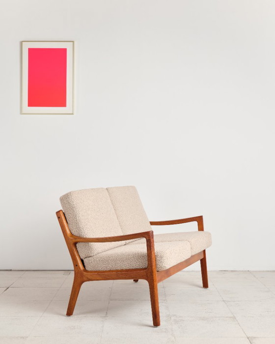 Zweisitzer-Sofa aus der Mitte des 20. Jahrhunderts, Serie Senator, Teakholz-Couch von Ole Wanscher (photo 6 of 23)