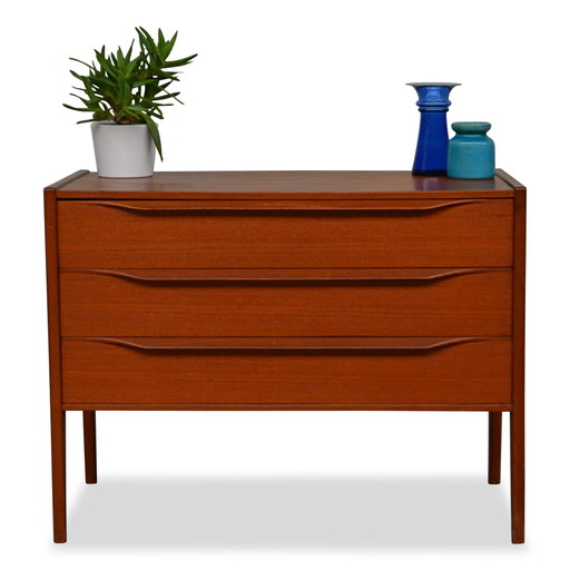 Vintage Deense stijl teak ladekastje