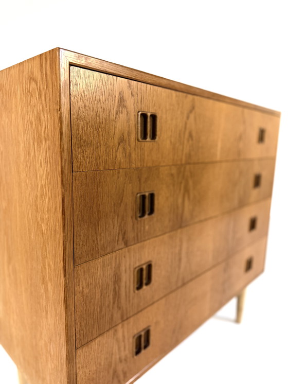 Image 1 of Vintage eikenhouten ladekast, Hjørnebo Møbelfabrik ‘60