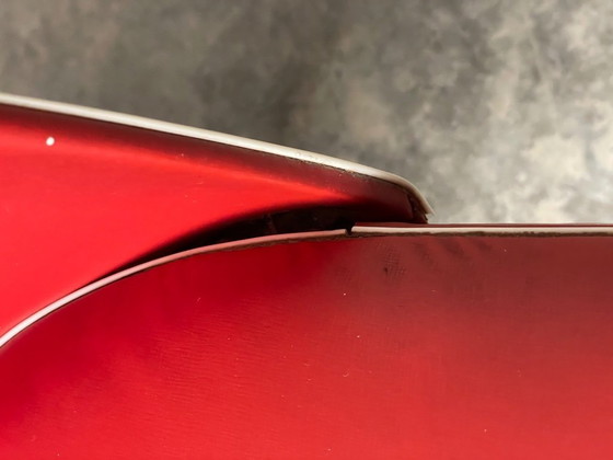 Image 1 of 6 Vintage 50's-60's RODE Skai eetkamerstoelen