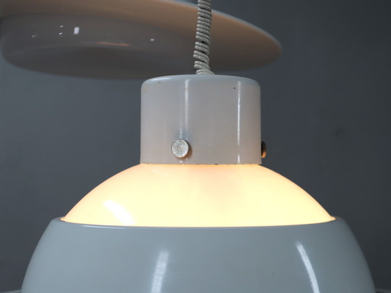 Image 1 of Space Age Veluce Murano Hanging Disc Lamp 1960s, Set of 4