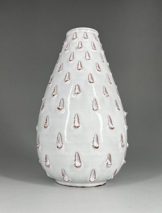Image 1 of Vase aus Hallstatt-Keramik (gestempelt „Hallstatt Austria“) – Gudrun Baudisch-Wittke zugeschrieben – 1950er Jahre