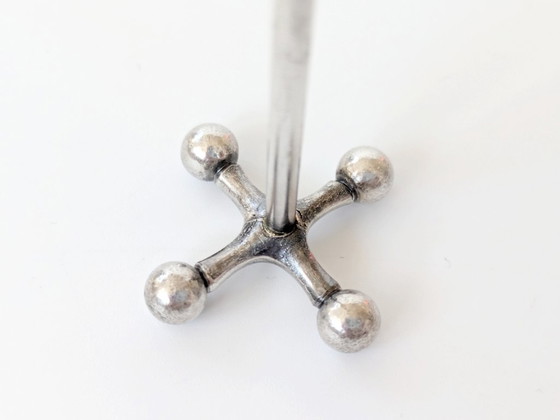 Image 1 of Set of 6 Vintage WMF Silver-Plated Jack Knife Rests, 1970s German Flatware